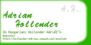 adrian hollender business card